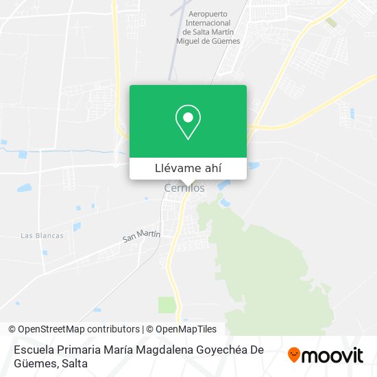 Mapa de Escuela Primaria María Magdalena Goyechéa De Güemes