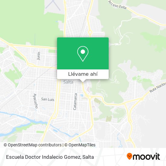 Mapa de Escuela Doctor Indalecio Gomez