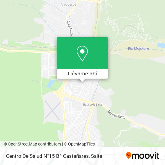 Mapa de Centro De Salud N°15 Bº Castañares