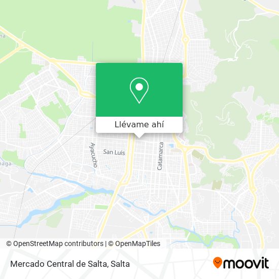 Mapa de Mercado Central de Salta