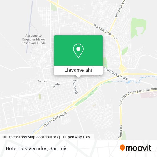 Mapa de Hotel Dos Venados