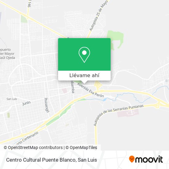 Mapa de Centro Cultural Puente Blanco