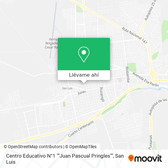 Mapa de Centro Educativo N°1 ""Juan Pascual Pringles""