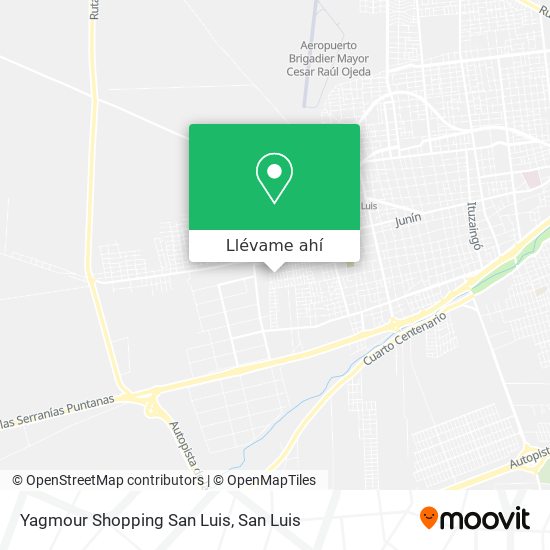 Mapa de Yagmour Shopping San Luis