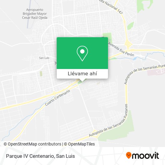 Mapa de Parque IV Centenario