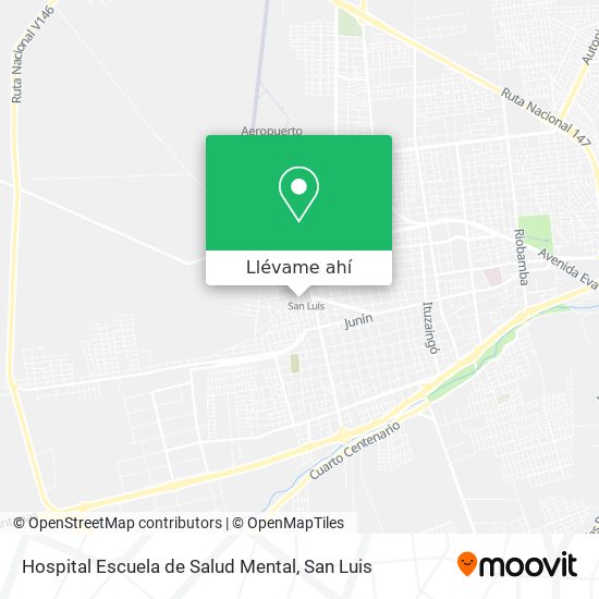 Mapa de Hospital Escuela de Salud Mental