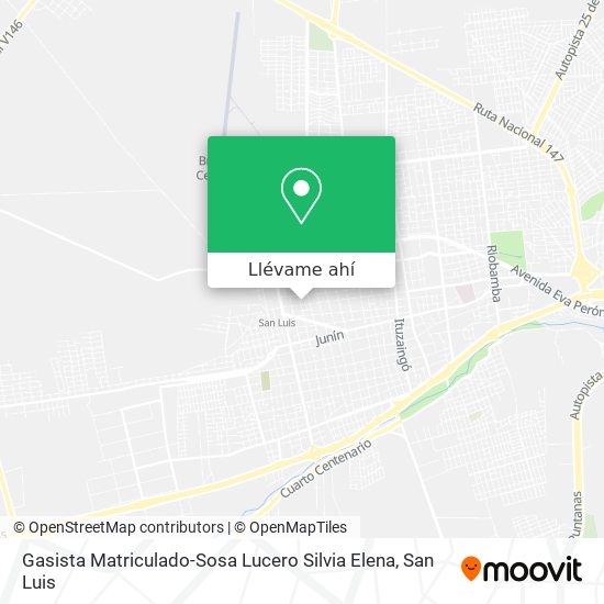 Mapa de Gasista Matriculado-Sosa Lucero Silvia Elena