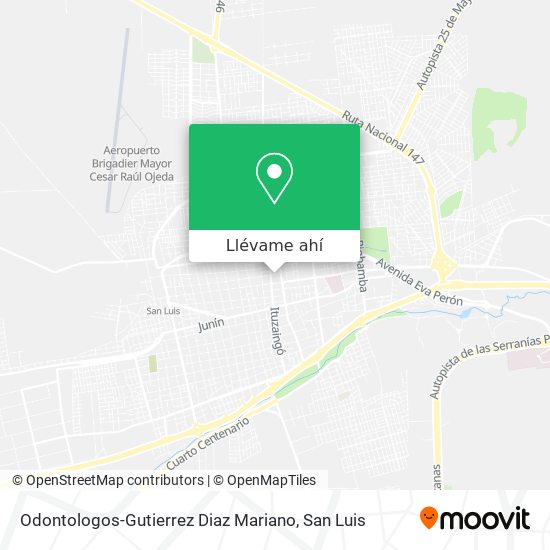 Mapa de Odontologos-Gutierrez Diaz Mariano