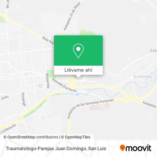 Mapa de Traumatologo-Parejas Juan Domingo