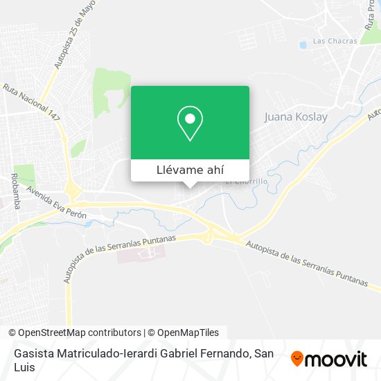 Mapa de Gasista Matriculado-Ierardi Gabriel Fernando