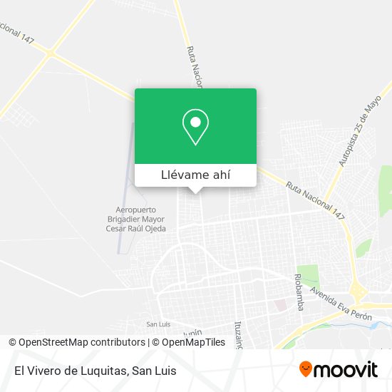 Mapa de El Vivero de Luquitas