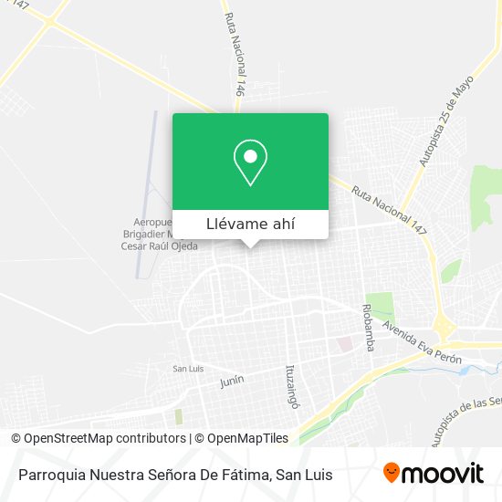 Mapa de Parroquia Nuestra Señora De Fátima