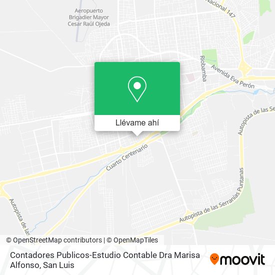 Mapa de Contadores Publicos-Estudio Contable Dra Marisa Alfonso