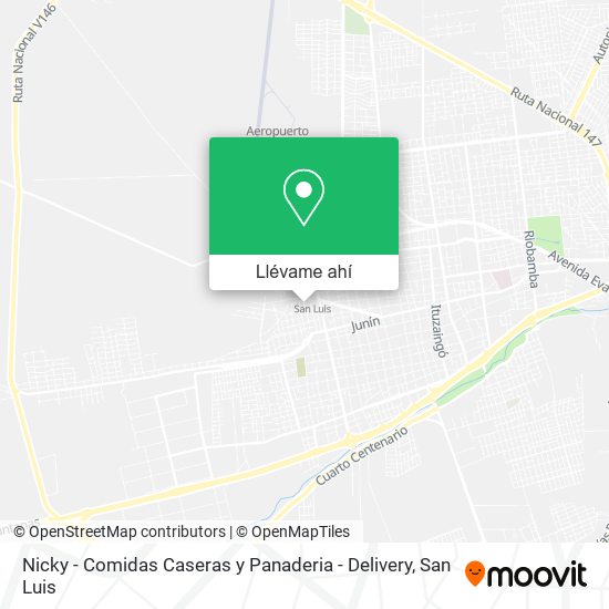 Mapa de Nicky - Comidas Caseras y Panaderia - Delivery