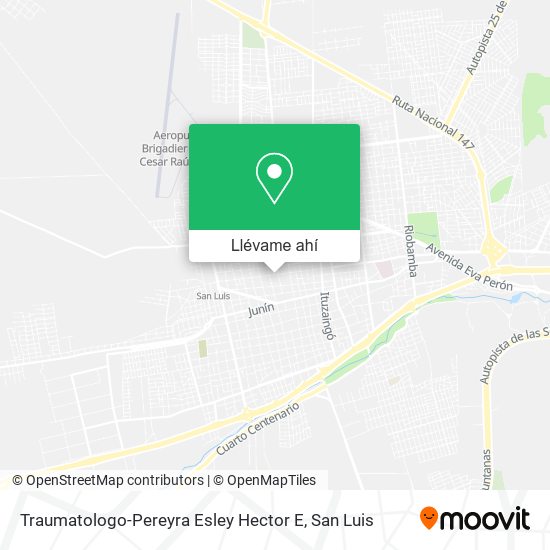 Mapa de Traumatologo-Pereyra Esley Hector E