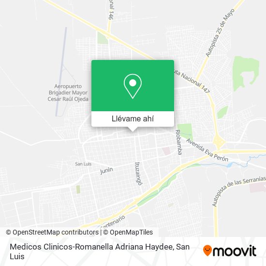 Mapa de Medicos Clinicos-Romanella Adriana Haydee