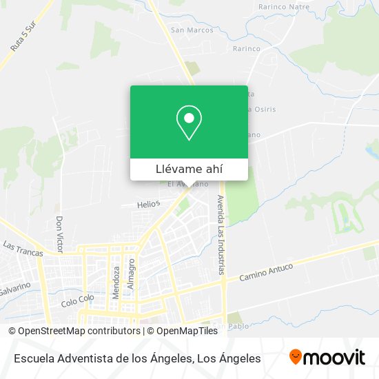 Mapa de Escuela Adventista de los Ángeles