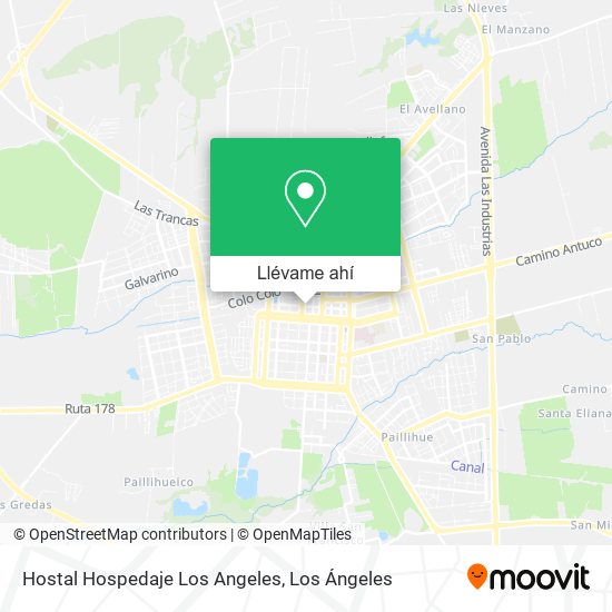 Mapa de Hostal Hospedaje Los Angeles