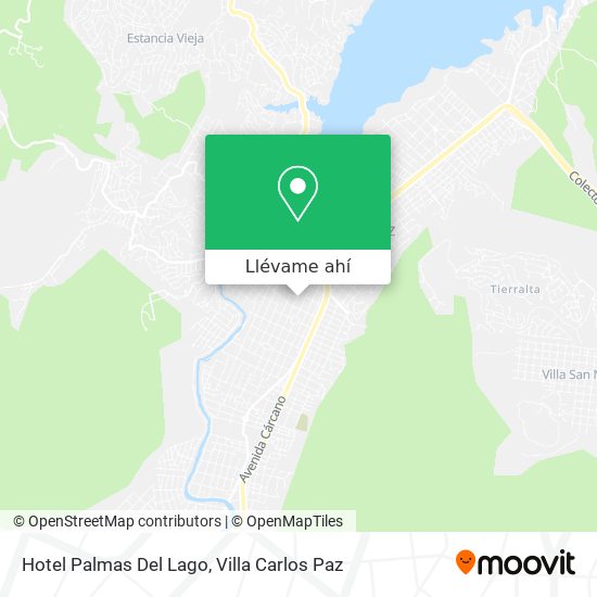 Mapa de Hotel Palmas Del Lago