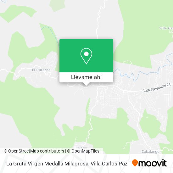 Mapa de La Gruta Virgen Medalla Milagrosa