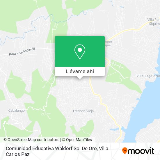 Mapa de Comunidad Educativa Waldorf Sol De Oro