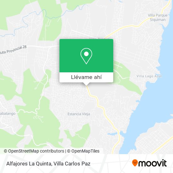 Mapa de Alfajores La Quinta