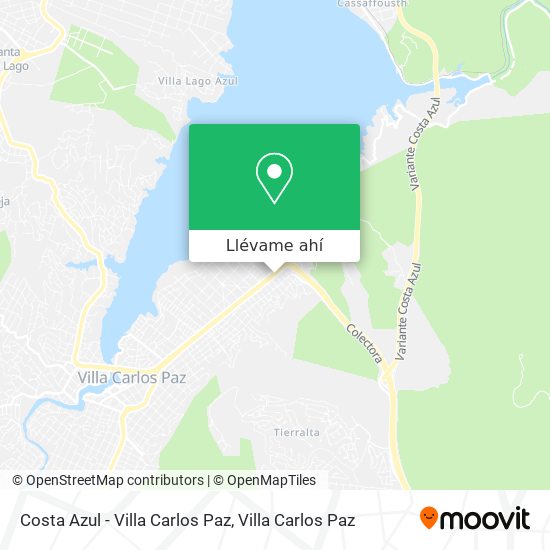 Mapa de Costa Azul - Villa Carlos Paz