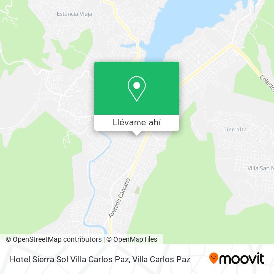 Mapa de Hotel Sierra Sol Villa Carlos Paz
