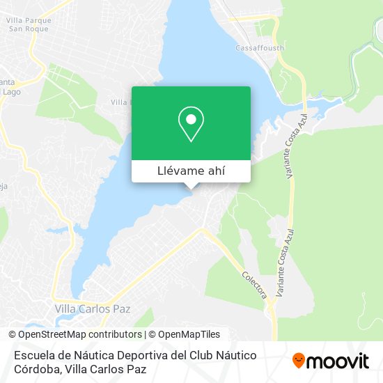 Mapa de Escuela de Náutica Deportiva del Club Náutico Córdoba