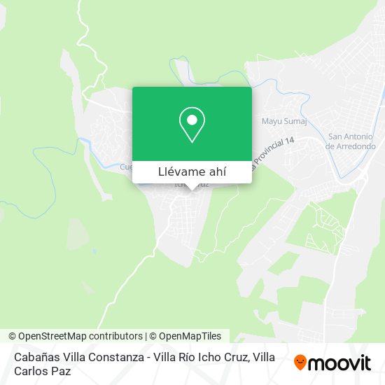 Mapa de Cabañas Villa Constanza - Villa Río Icho Cruz