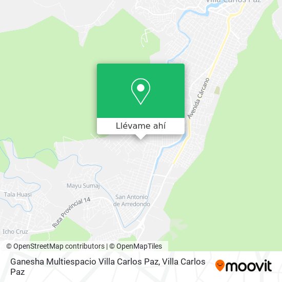 Mapa de Ganesha Multiespacio Villa Carlos Paz