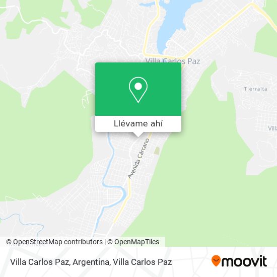 Mapa de Villa Carlos Paz, Argentina