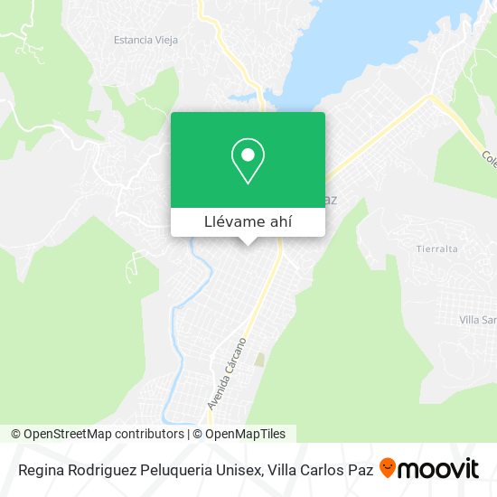 Mapa de Regina Rodriguez Peluqueria Unisex