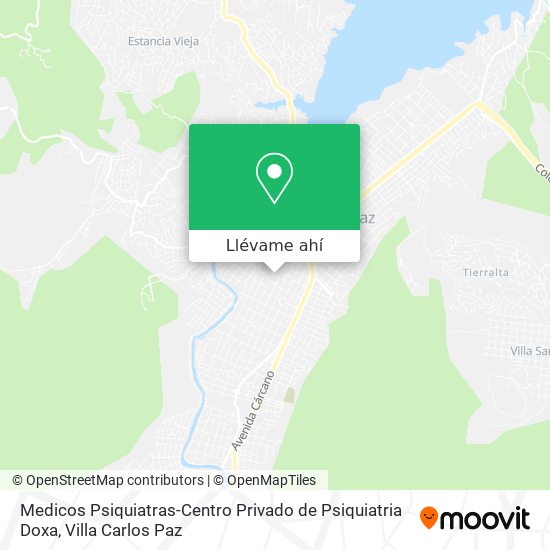 Mapa de Medicos Psiquiatras-Centro Privado de Psiquiatria Doxa