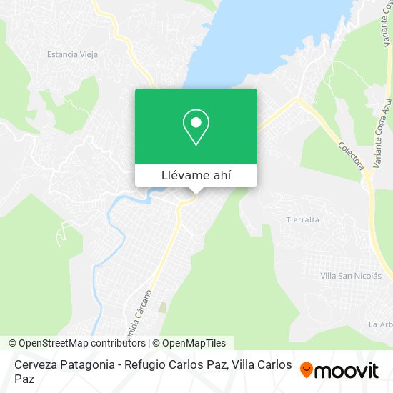 Mapa de Cerveza Patagonia - Refugio Carlos Paz