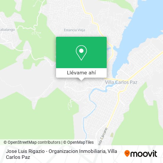 Mapa de Jose Luis Rigazio - Organizacion Inmobiliaria