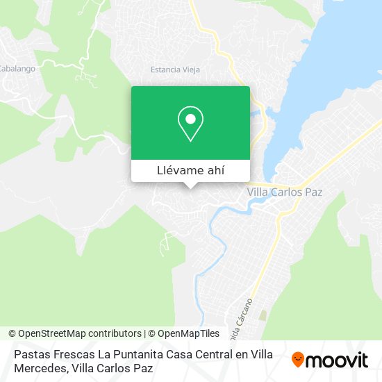 Mapa de Pastas Frescas La Puntanita Casa Central en Villa Mercedes