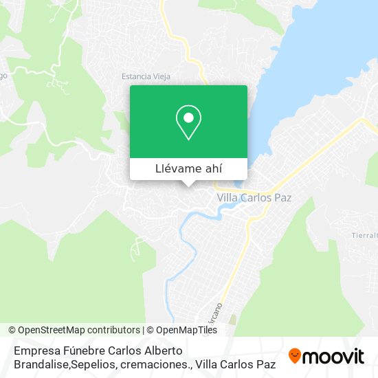 Mapa de Empresa Fúnebre Carlos Alberto Brandalise,Sepelios, cremaciones.