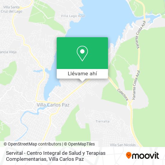 Mapa de Servital - Centro Integral de Salud y Terapias Complementarias