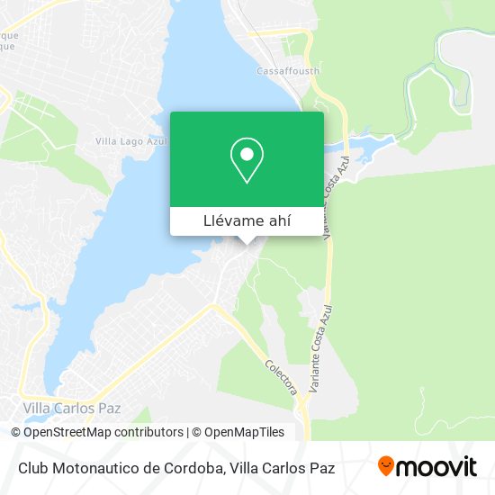 Mapa de Club Motonautico de Cordoba