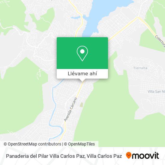 Mapa de Panaderia del Pilar Villa Carlos Paz