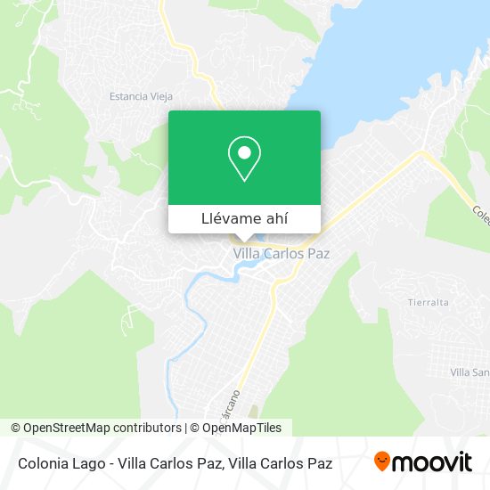 Mapa de Colonia Lago - Villa Carlos Paz