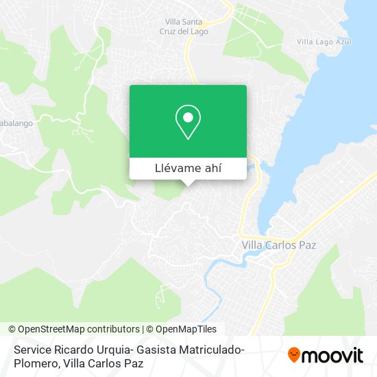 Mapa de Service Ricardo Urquia- Gasista Matriculado- Plomero