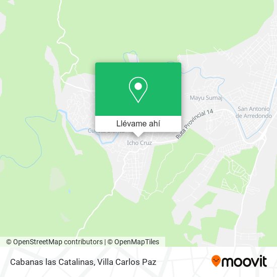 Mapa de Cabanas las Catalinas