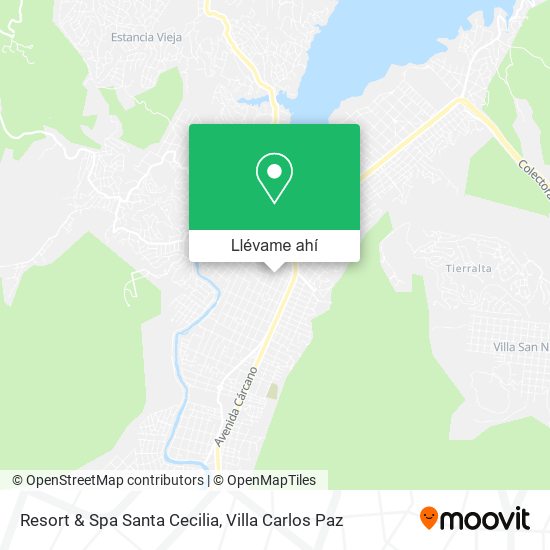 Mapa de Resort & Spa Santa Cecilia