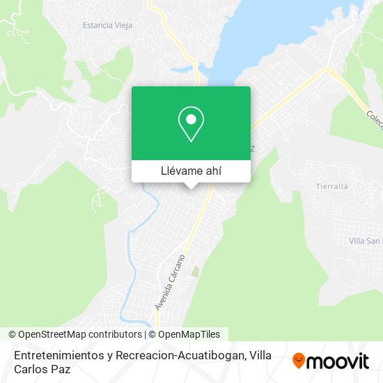 Mapa de Entretenimientos y Recreacion-Acuatibogan