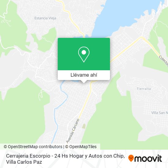 Mapa de Cerrajeria Escorpio - 24 Hs Hogar y Autos con Chip