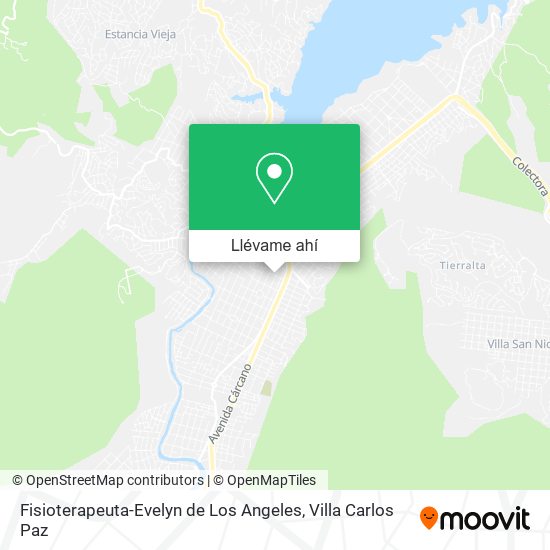 Mapa de Fisioterapeuta-Evelyn de Los Angeles
