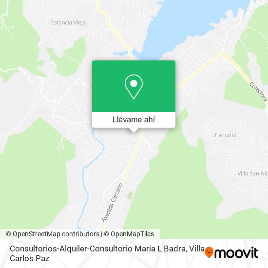 Mapa de Consultorios-Alquiler-Consultorio Maria L Badra