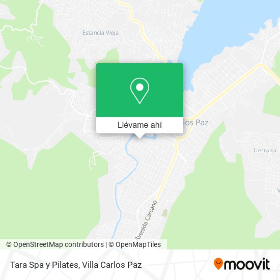 Mapa de Tara Spa y Pilates